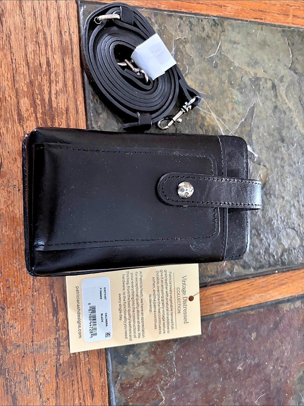 Patricia Nash Black Wallet Crossbody NWT
